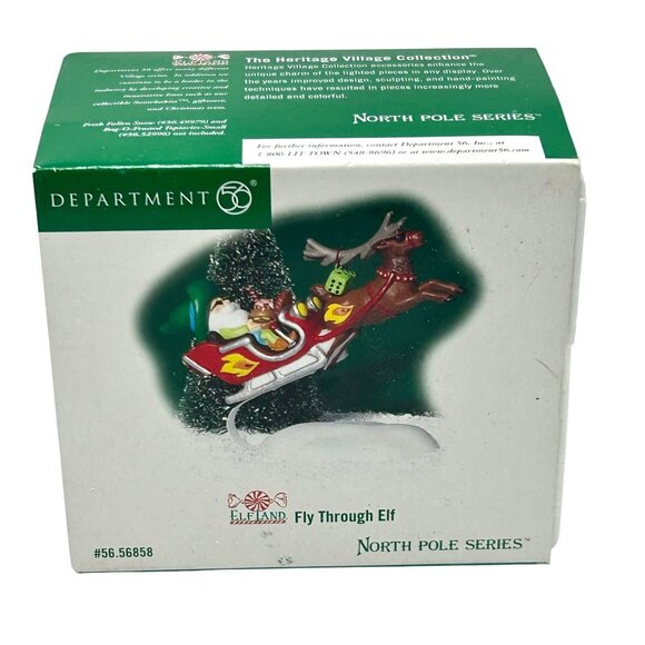 Department 56 - North Pole " Fly Through Elf" Accessory - Vintage - 2003 - Picture 6 of 7